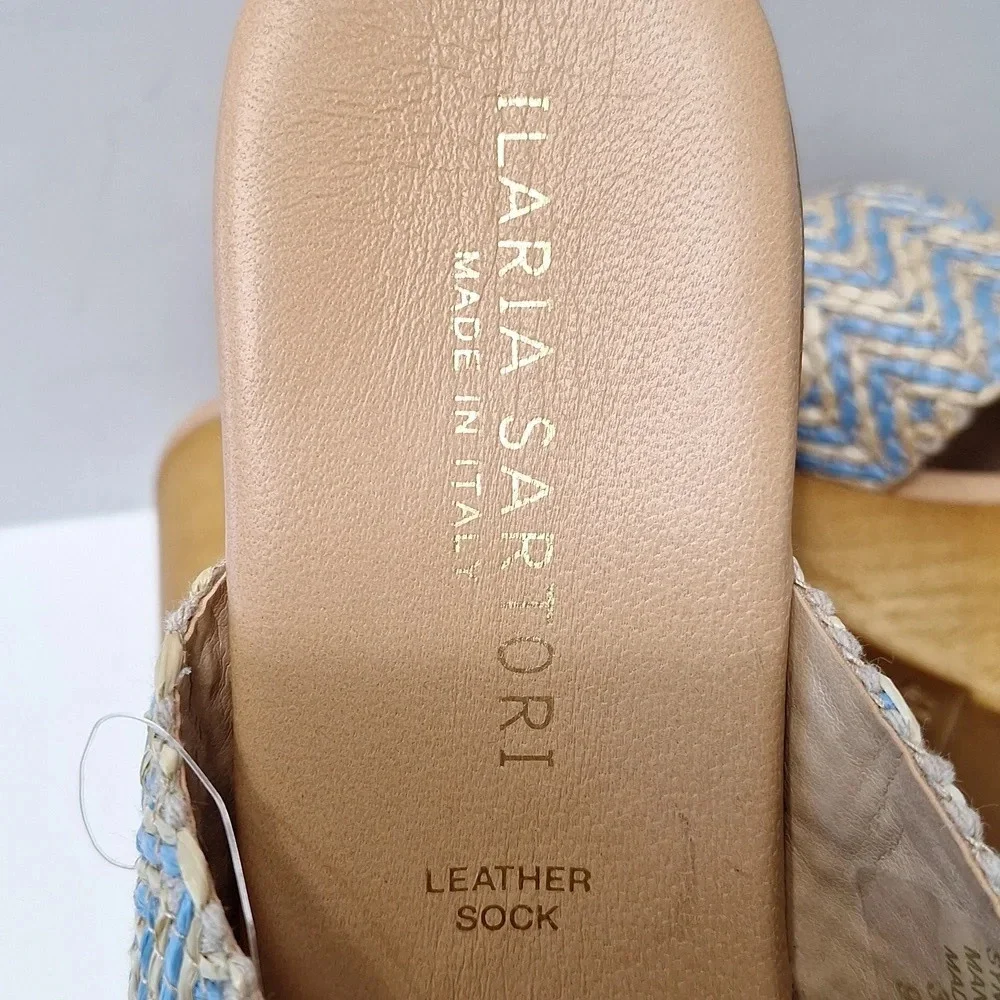 Ilaria Sartori NEW Made In Italy Bohemian Platform Heel Y2K Inspired Clogs 9.5